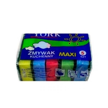 2911Губка для Посуды МАКСИ, (5 штук в упаковке)